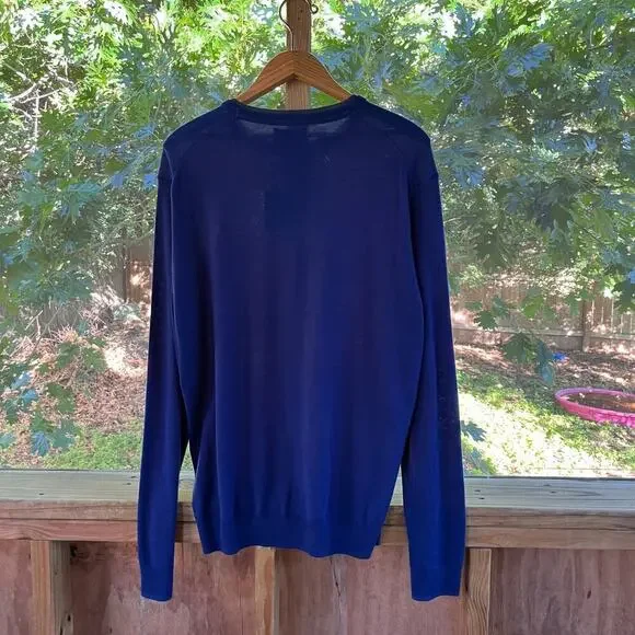 Joseph Abboud Men's Blue Crewneck Wool Blend Sweater Size XXL. NEW